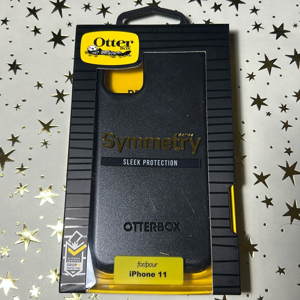 OtterBox iPhone 11 Symmetry Series Case - BLACK, ultra-sleek